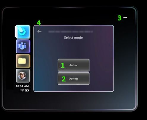 Select mode screen.