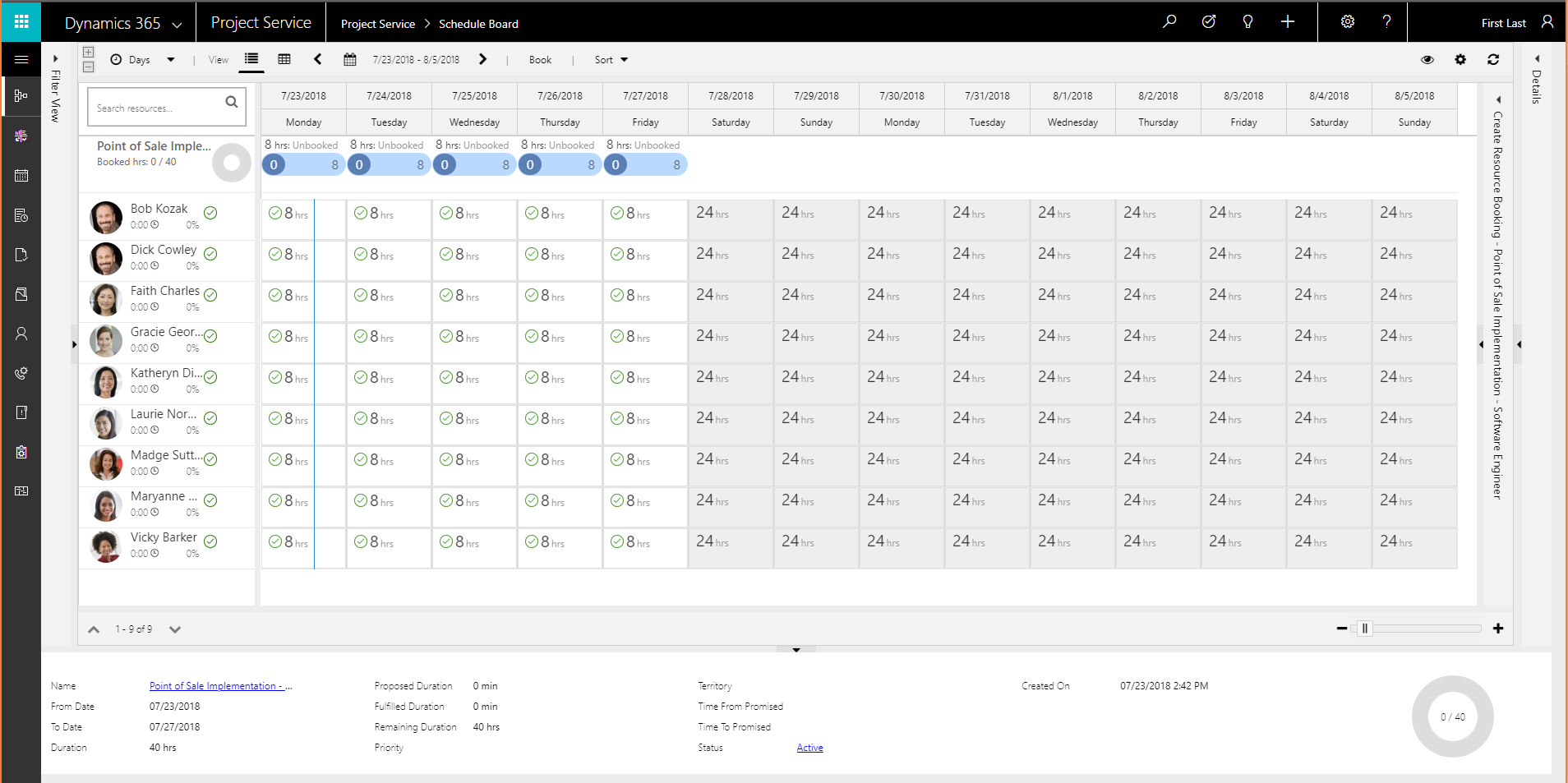 Scheduling Assistant page.