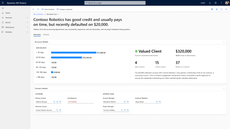 Collections workspace