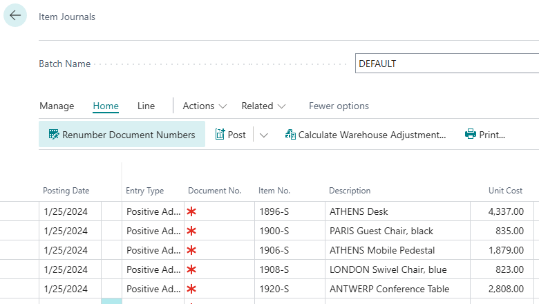 Renumber Document Numbers