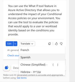 On-demand translation screenshot