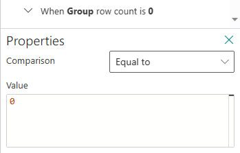 Modify comparison rule and value for compare step