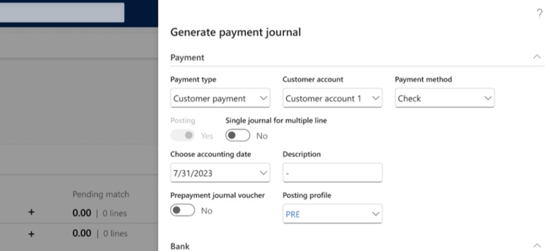 Single journal for multiple lines