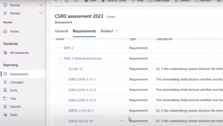 ESG Reporting Assessment