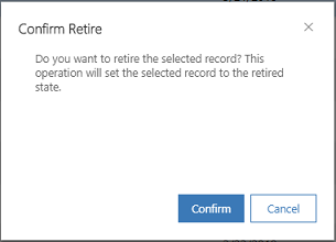 Confirm retire