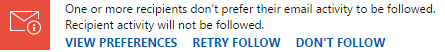 Email follow state blocked