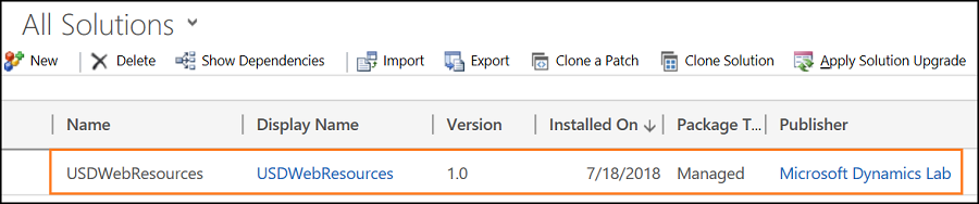 USDWebResource imported to a instance.