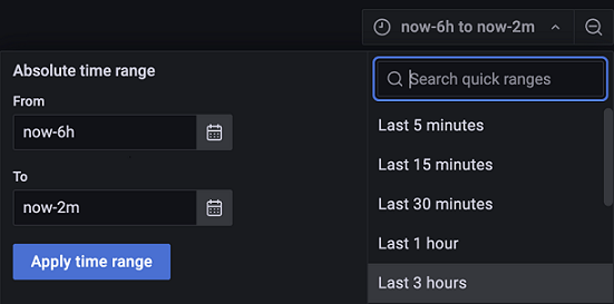 Image of time range selector.