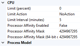 Screenshot of the Advanced Settings dialog box's Throttle Under Load section.