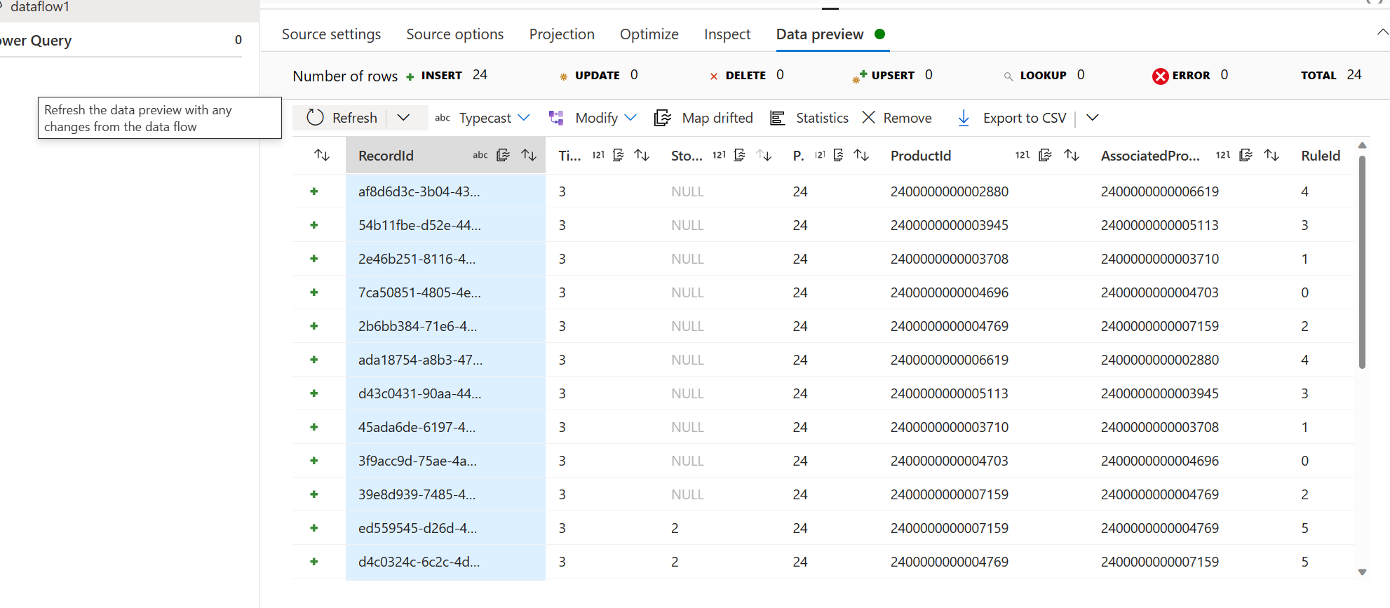 Image shows validating data source.