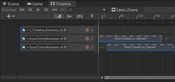 The Timeline panel