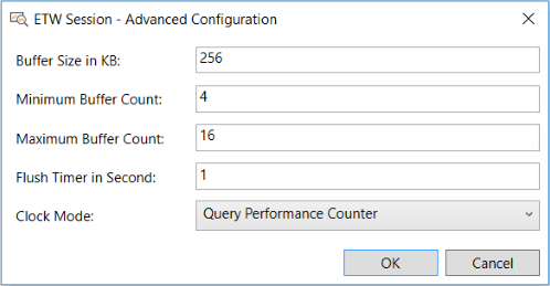 ETW Session - Advanced Configuration