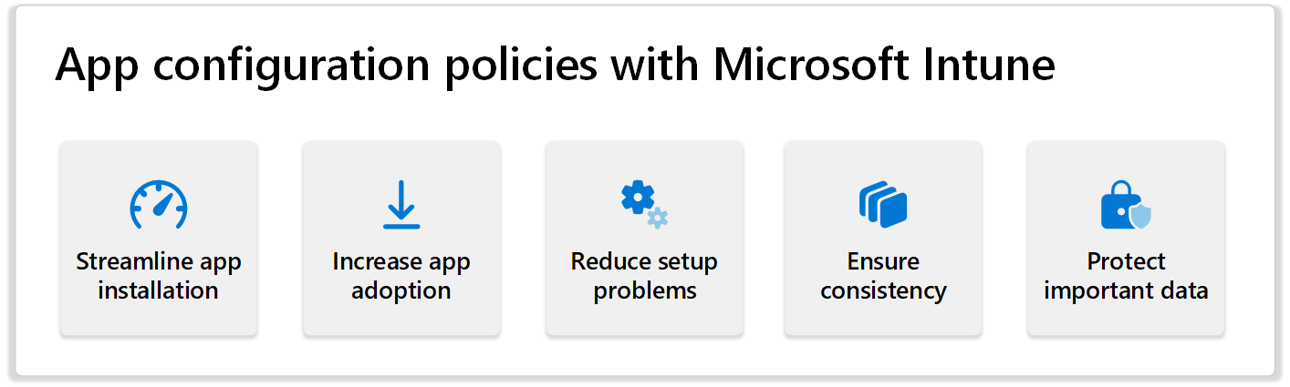 Benefits of configuring apps using Microsoft Intune