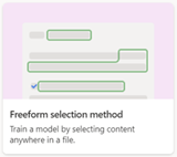 Tile for freeform seletion method.