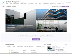 Thumbnail image for the contracts management site template.