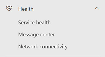 Network performance page.