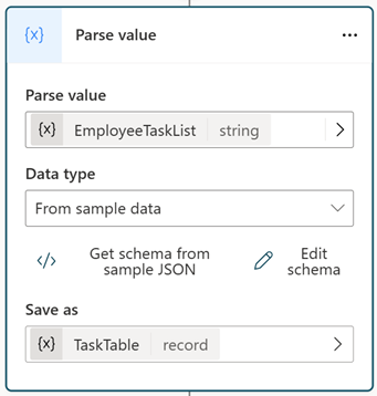 Screenshot of the Parse Value node.