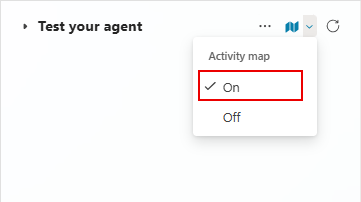 Screenshot of the activity map button, with the option to show it by default.