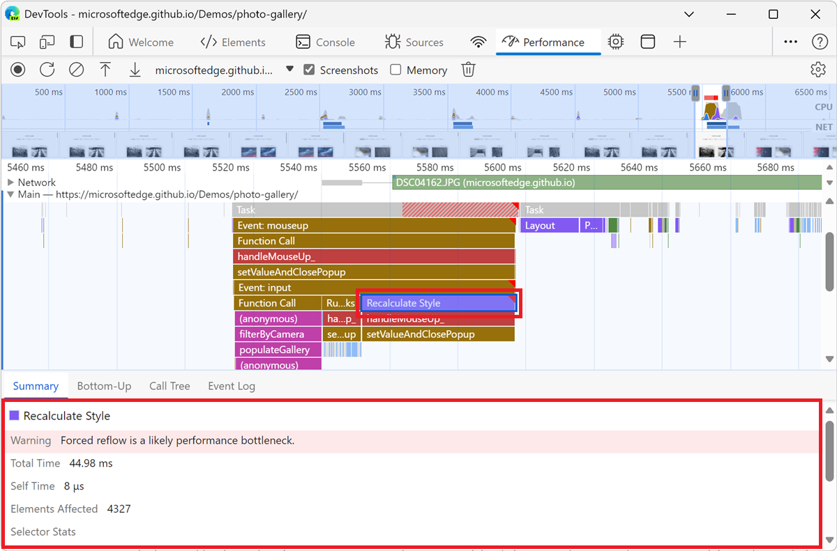 More information about the anonymous function in the Summary tab