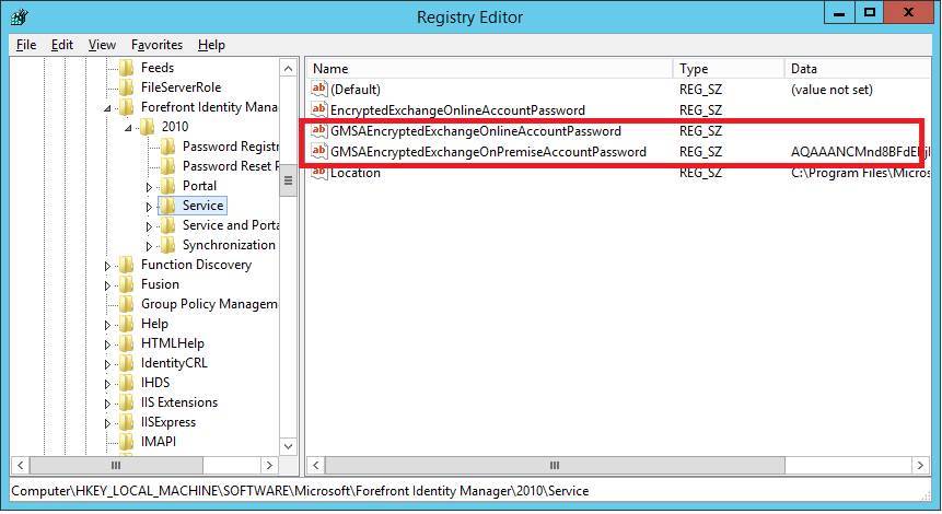 The Registry Editor