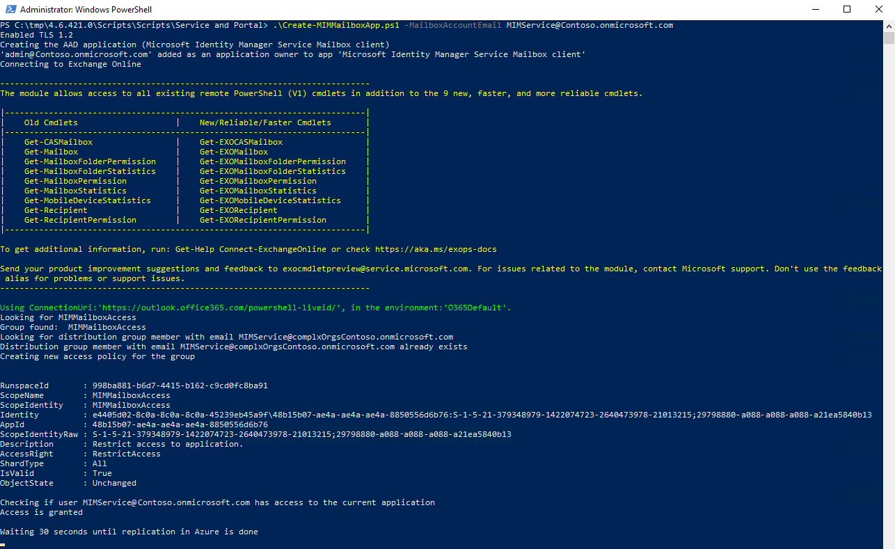 PowerShell script output image