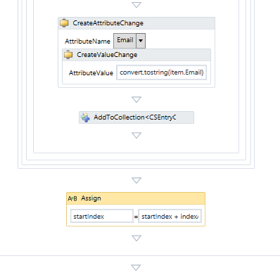 Assign activity and set the expression