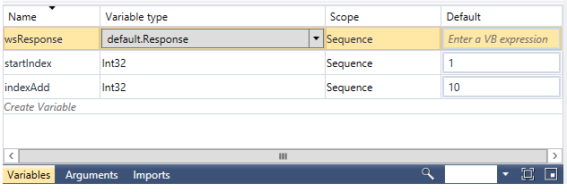 Full import variables