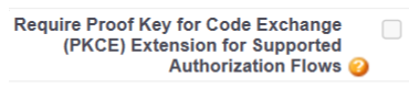 Salesforce PKCE checkbox