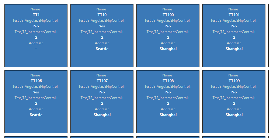 Data Set Grid component.