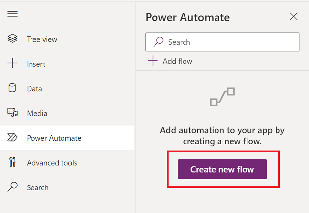 Select Create a new flow.