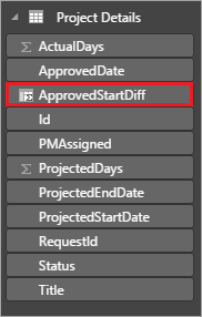 Add ApprovedStartDiff column.