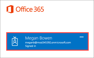 Signed into Office 365.