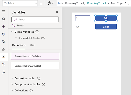 List of location where variable is used.