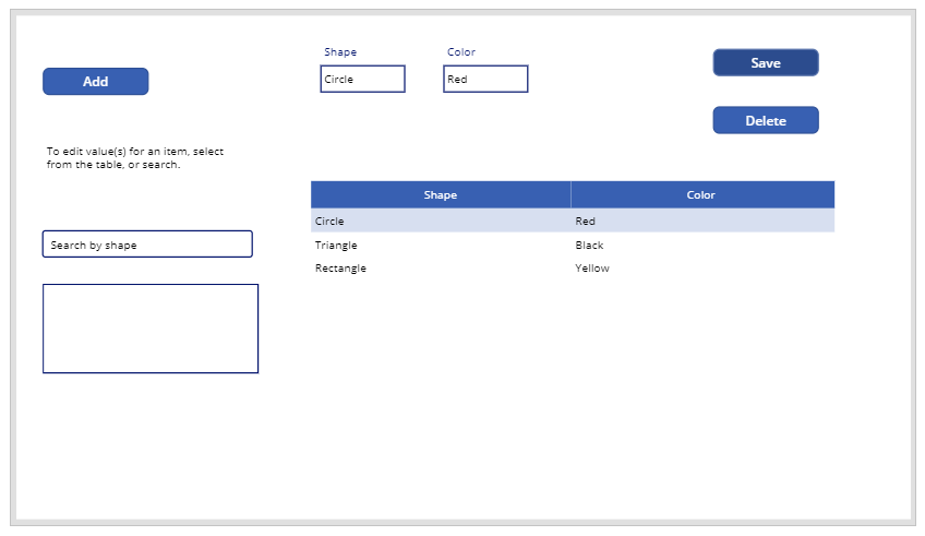 App after all components added.