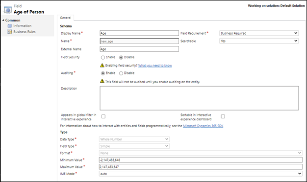 Create age column.