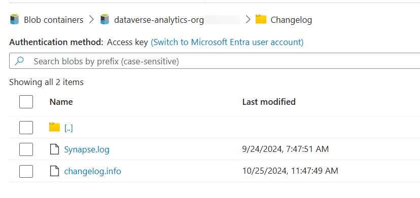 Incremental folders in Azure Data lake storage created by Synapse Link