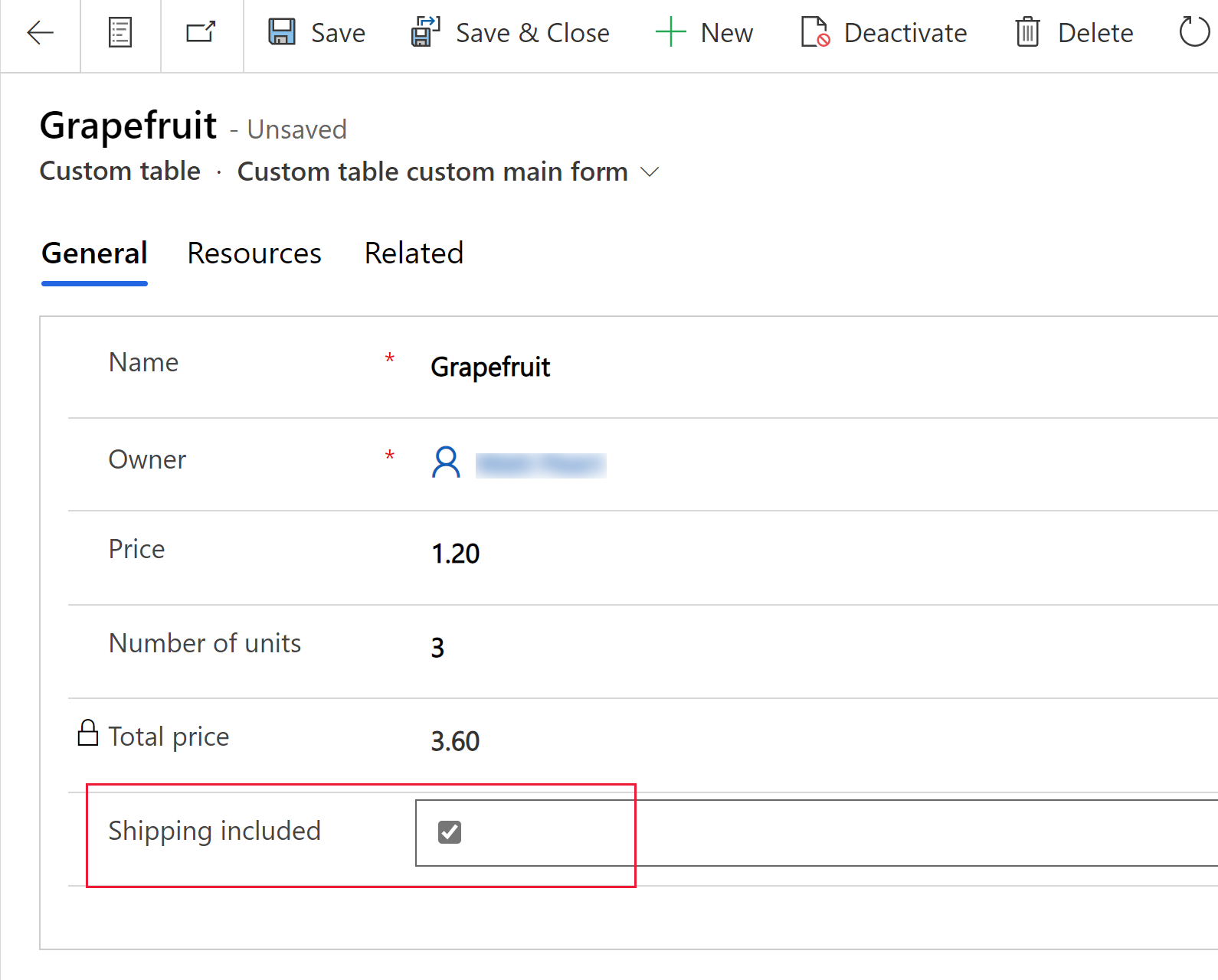 Checkbox control at runtime on a main form.