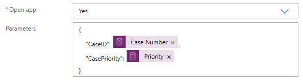 Sample parameters.