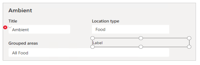 Label control position.