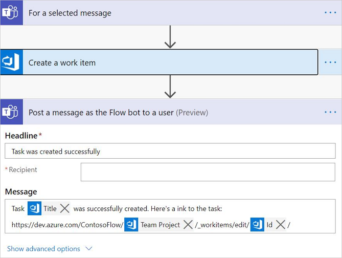 Create a task flow.