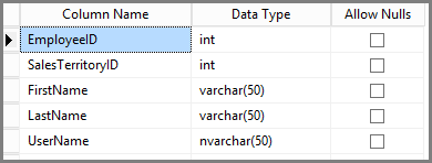 Create DimUserSecurity table