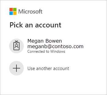 Microsoft sign-in screen