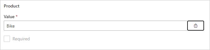 Screenshot of an absolute parameter value.