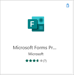 Screenshot shows Microsoft Forms Pro Customer Satisfaction web app.