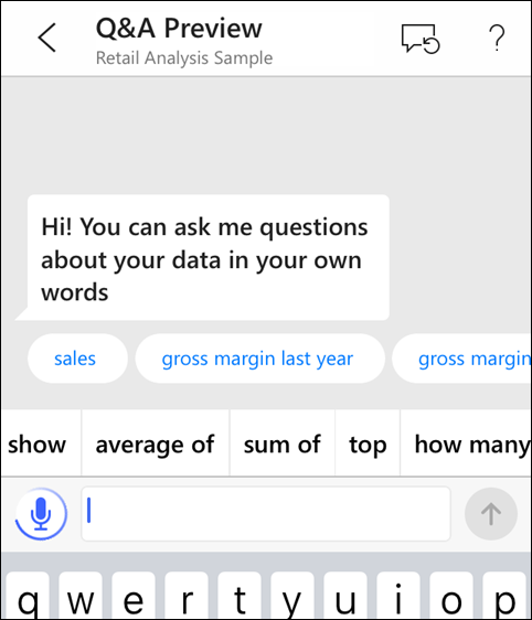 Screenshot of a question, showing the microphone is active.