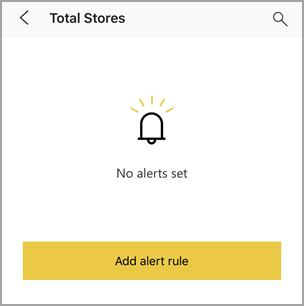 Screenshot of the alert rule, showing no alerts set.