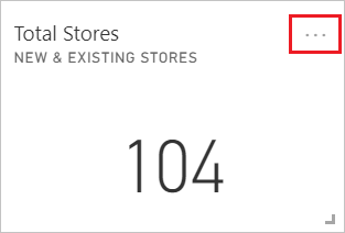 Screenshot of the Total Stores tile, highlighting the ellipses.