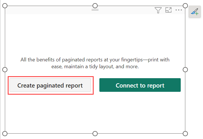 select Create paginated report.