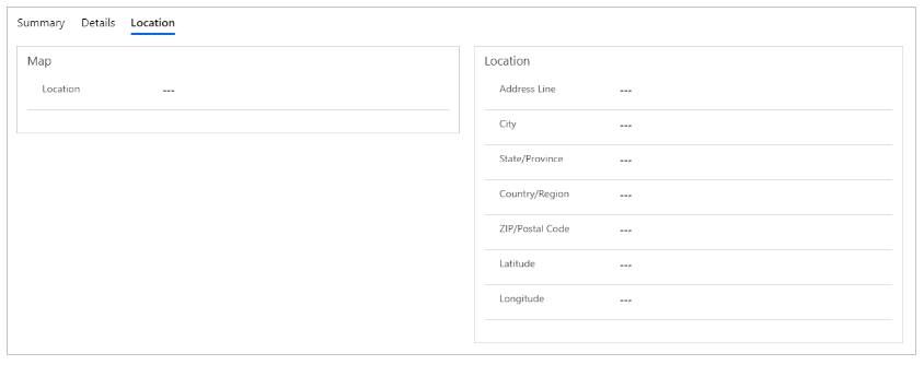 Custom geolocation form.