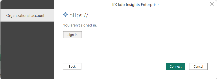 Screenshot showing the KX Insights Enterprise instance information.